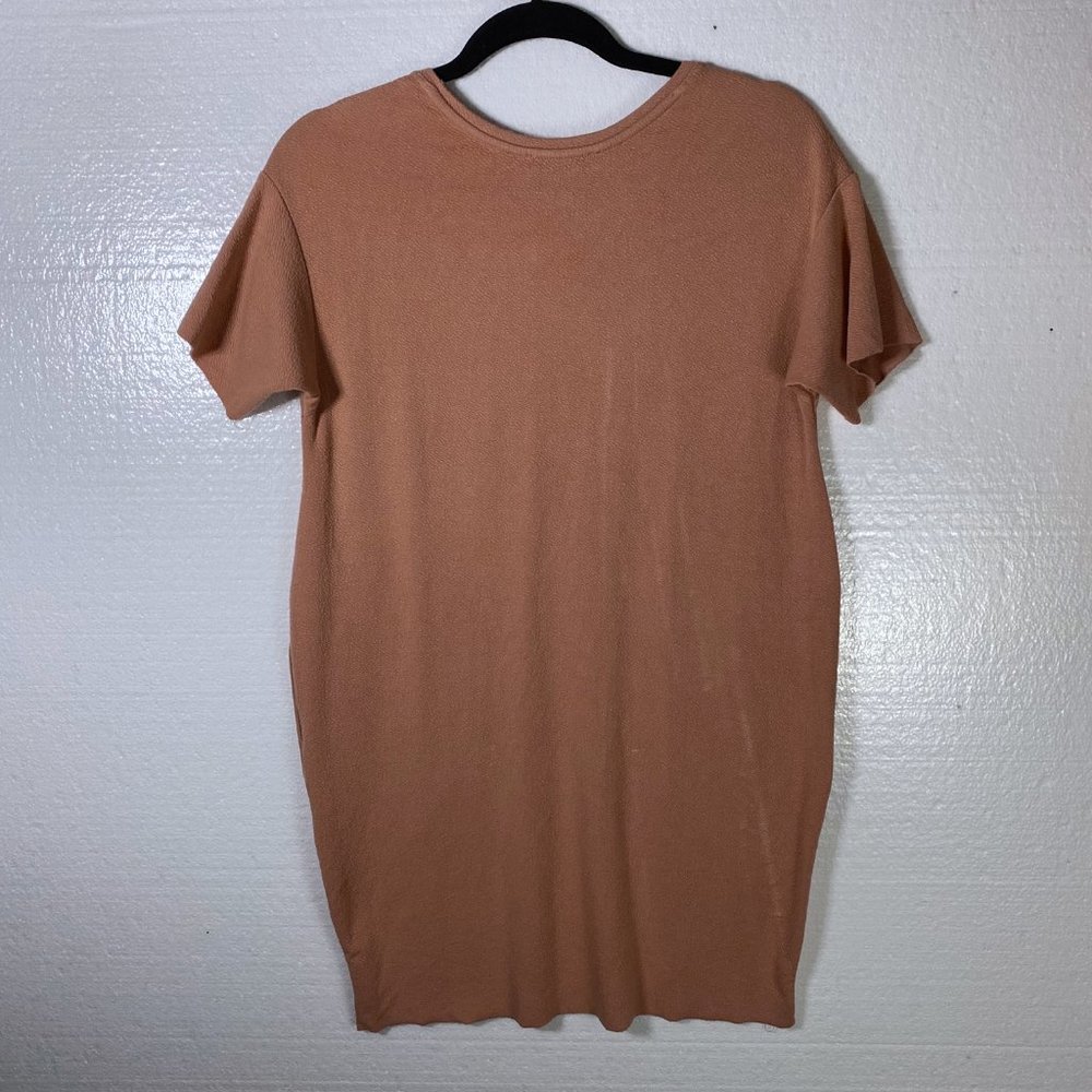 Zara Size Small Pink Pockets Scoop Neck Tunic Top - Picture 3 of 9